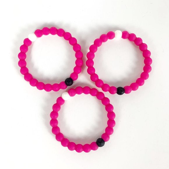 Hot Pink Lokai Bracelets Small - Set of 3 - Picture 2 of 7
